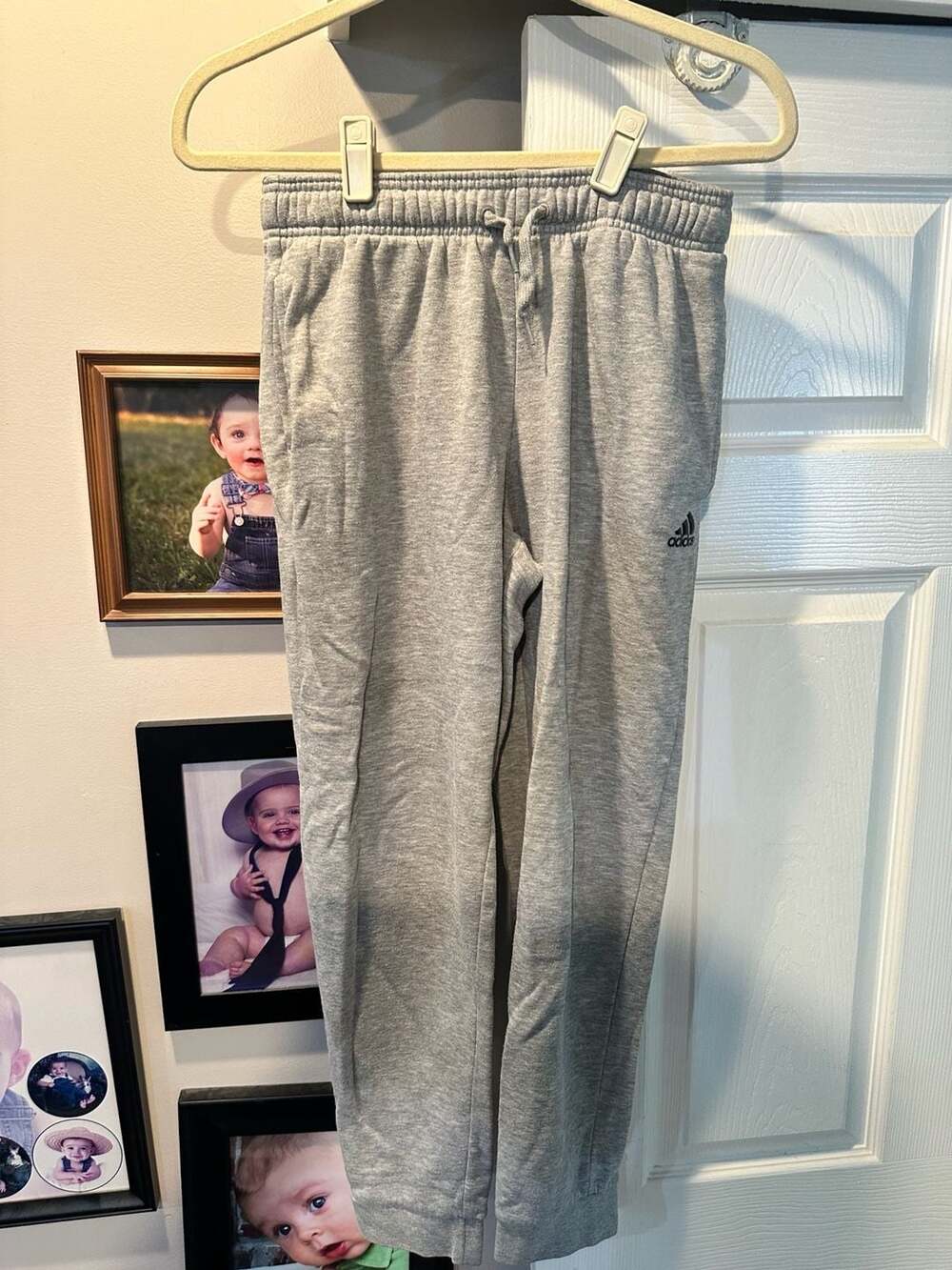 Adidas Golf Fleece Tapered Jogger Sweatpants in Gray